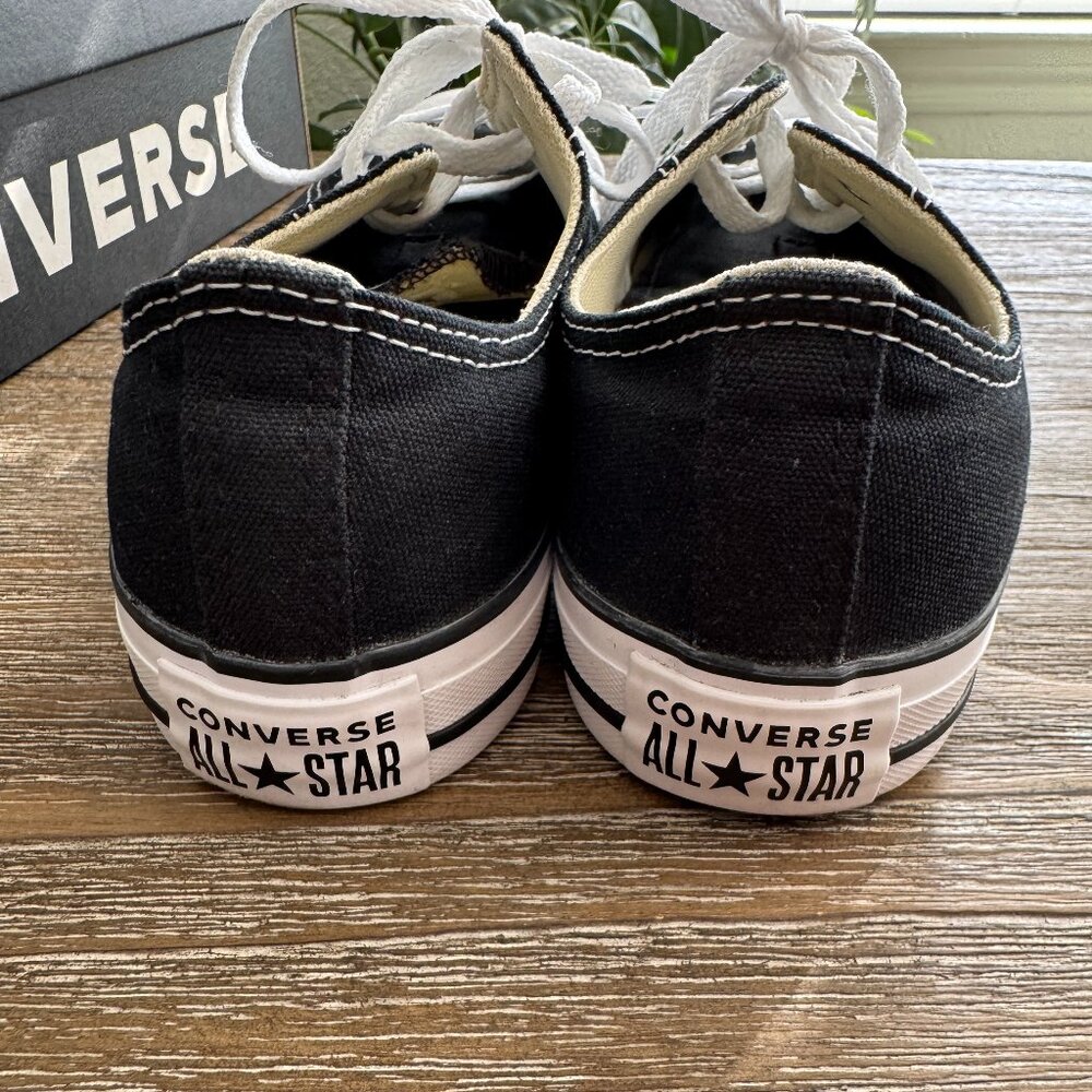 Converse ALL STAR OX Black/ White Unisex  Womens 9.5 - Picture 5 of 6